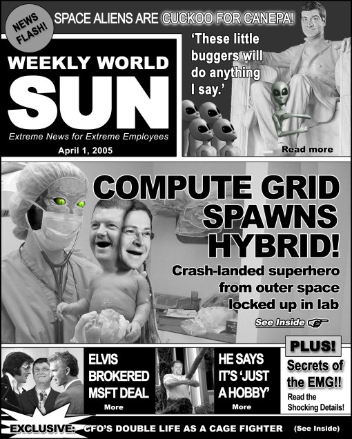 The Weekly World News (April Fools)